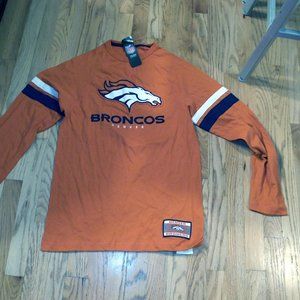 DENVER PRONCOS LONG SLEEVE OFFICIAL gear-majestic size med-new